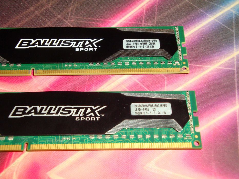 kit memorii ram Crucial Ballistix Sport by Micron 16GB DDR3 1600 Mhz