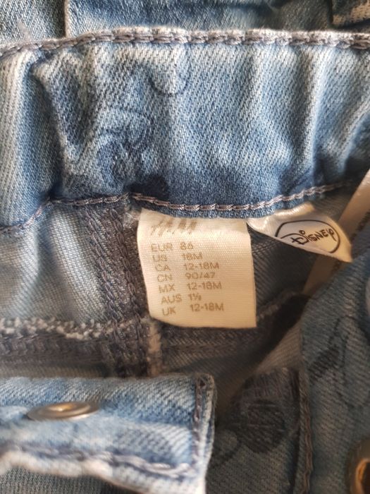 4 броя къси дънкови панталонки,86см,H&M