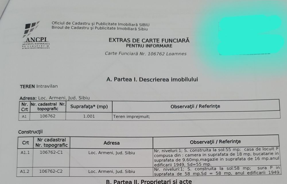 Casă cu teren intravilan (1000mp) în Armeni