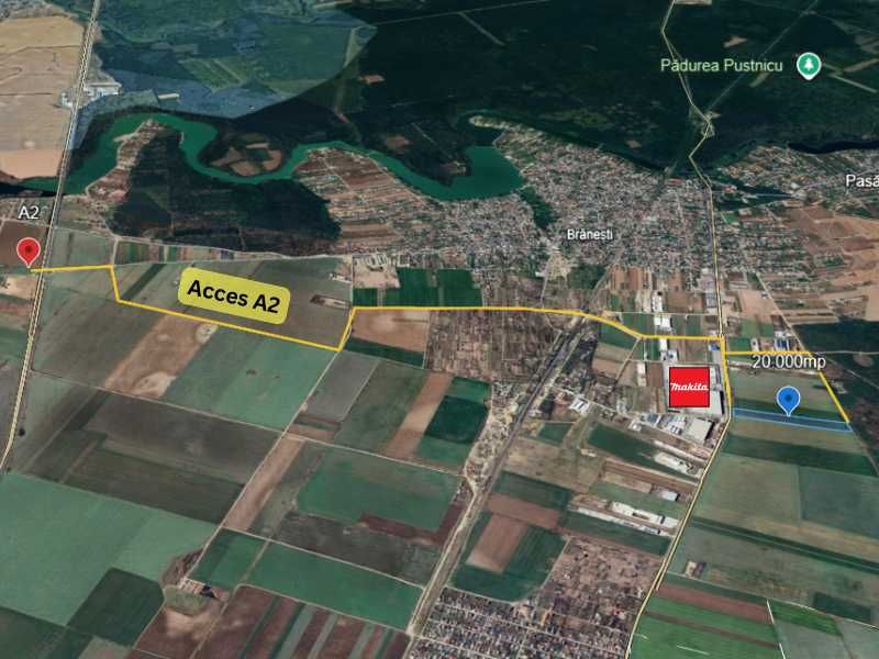 Teren Vanzare Intravilan Branesti investitie Zona Industriala Makita
