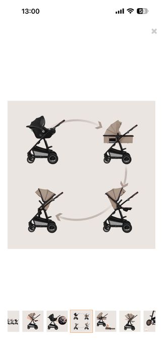 Carut 3in1 pentru bebelusi