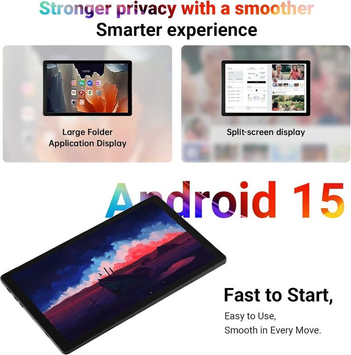 Tableta 10 inch Android 15 64GB Memorie noua/sigilata  adulti/copii
