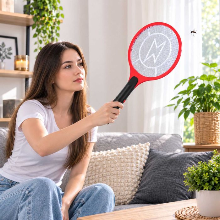 Paleta electrica anti-insecte muste tantari molii incarcare priza 230V