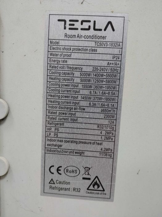 Климатик Tesla 18