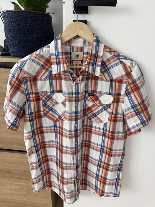 Camasa LEE Maneca Scurta Carouri Stil Western Barbati | Marime M