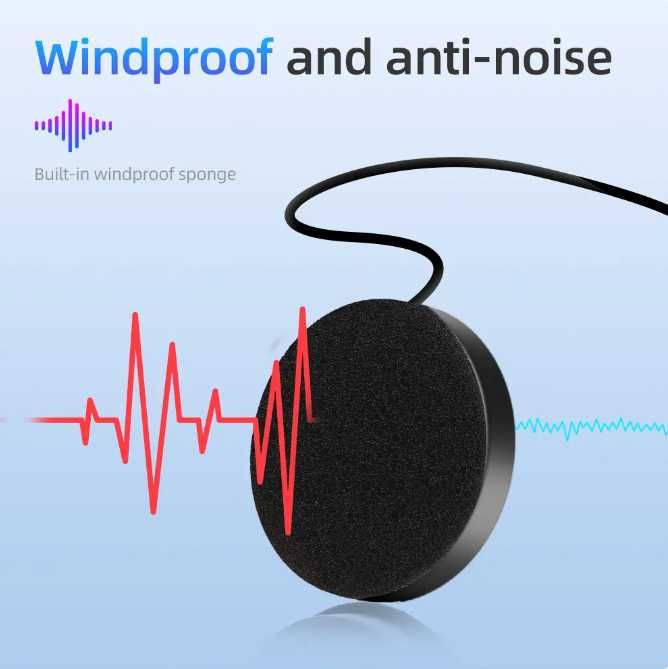 Блутут слушалки Хендсфри с микрофон за мотор мотоциклетна каска