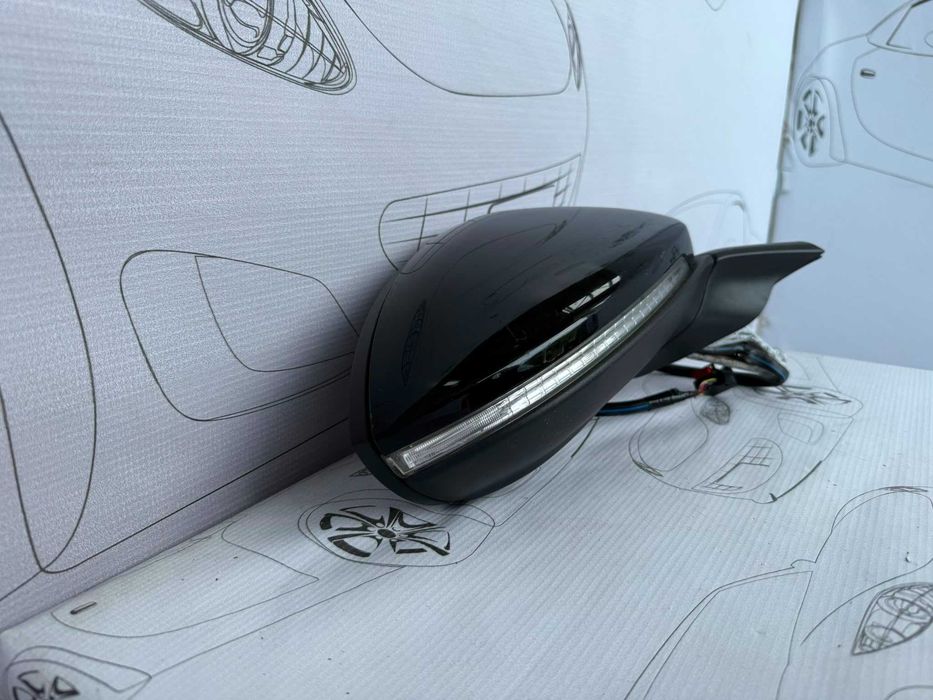 Oglindă Dreaptă 6 PINI VW Golf 7 2014 / 2012-2020 / Cod OEM 5G2857508AF (5C2)
