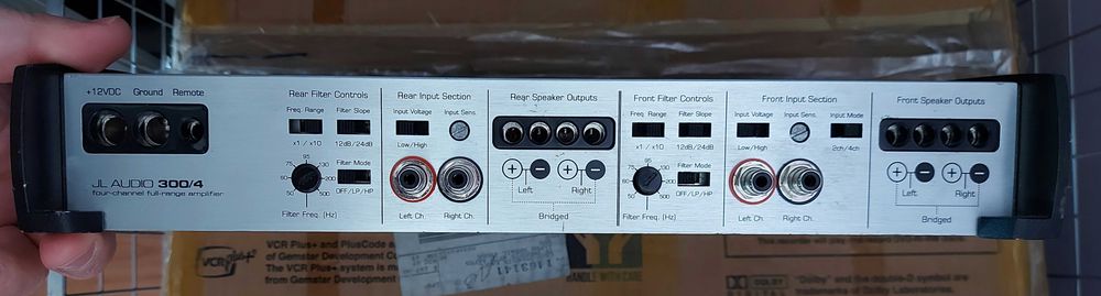 Amplificator auto Clasa A,  JL 300/4,  4x 95W