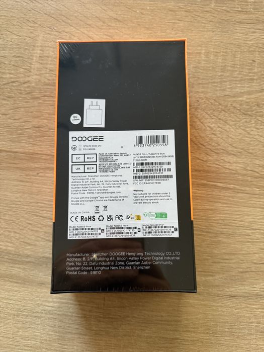 doogee note 59 pro plus 512 GB SIGILATE