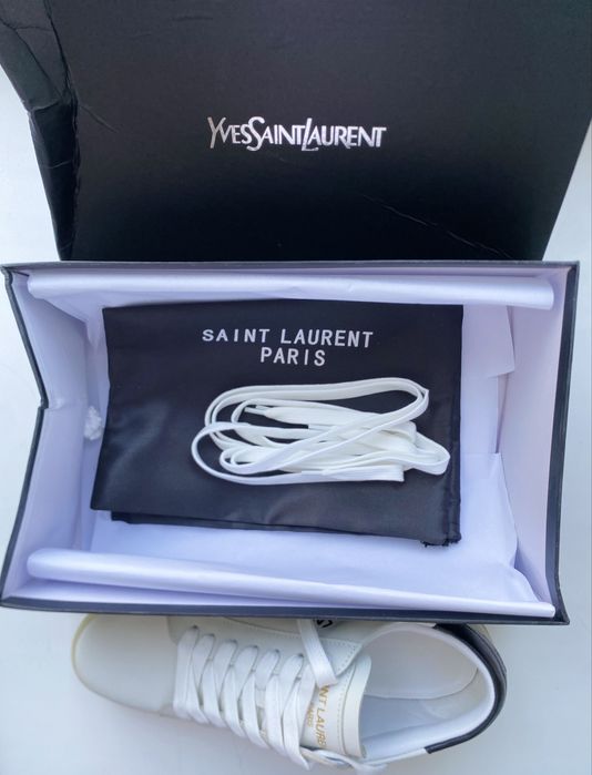 Кеды Saint Laurant белые 42~43 размер