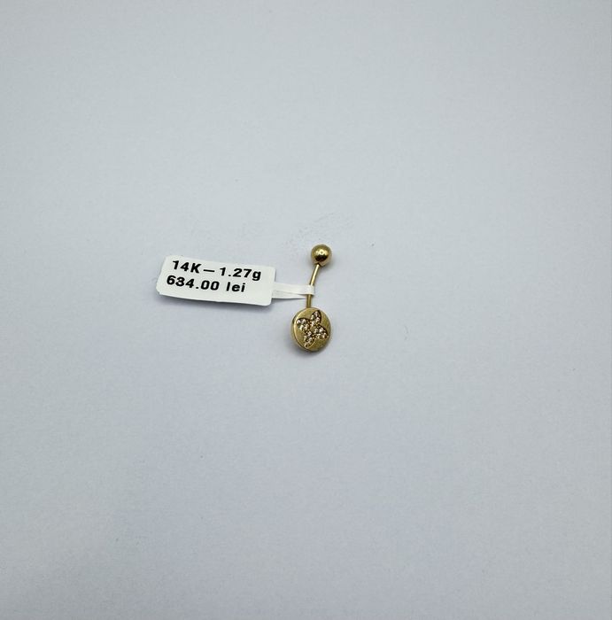 Bijuteria Royal pierce aur 14k 1.27 gr