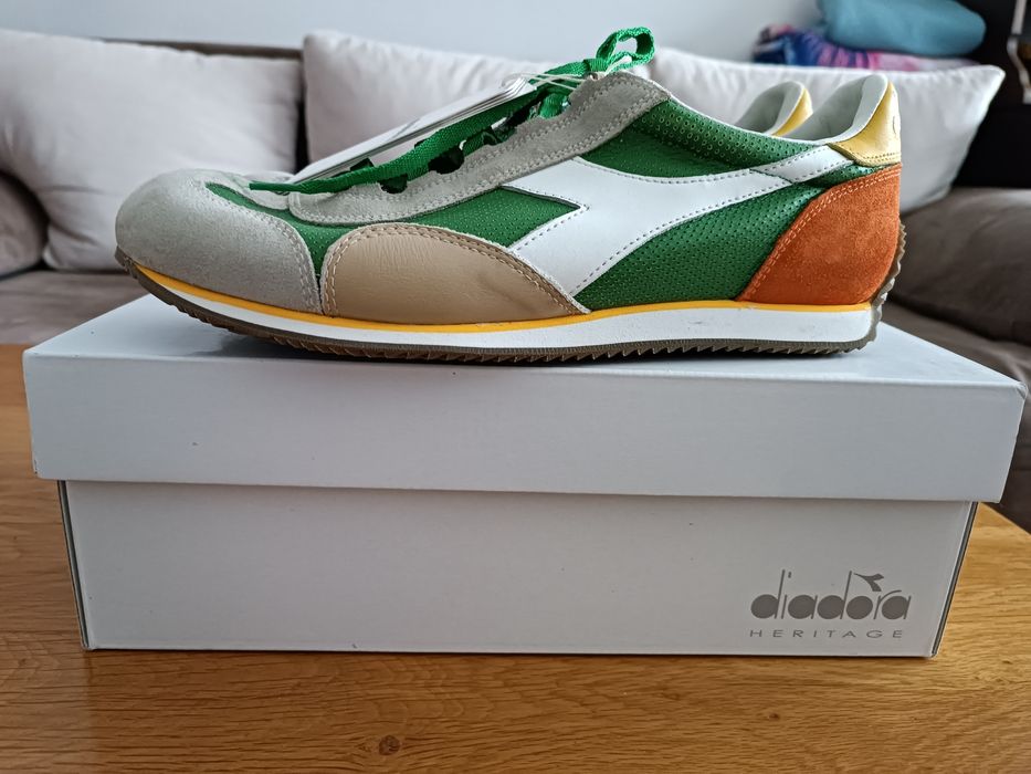 Мъжки маратонки Diadora heritage Equipe L Perf SW Fresh Green White