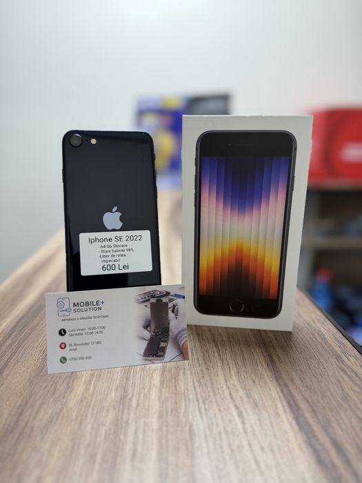 Iphone SE 2022 64Gb Stare baterie 98%