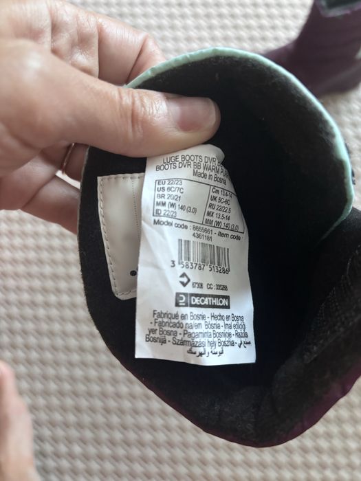 Cizme zapada Warm turcoaz verde 22/23