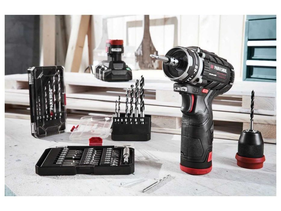 5Г.ГАРАНЦИЯ Акумулаторен винтоверт/импакт PARKSIDE PERFORMANCE 12V