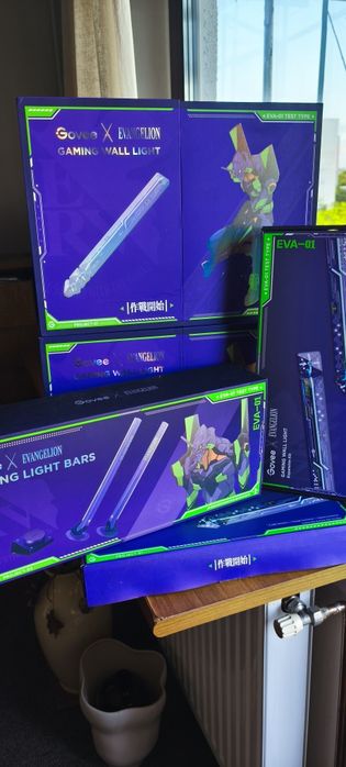 lumini ambientale Govee Wi-Fi Gaming Light Bars Evangelion EVA-01 H6047
