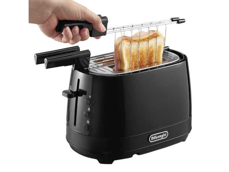 Тостер с Щипки за 2 Филии De'Longhi CTLAP2203, 550 W