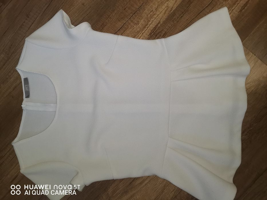 Top peplum din țesătură groasa