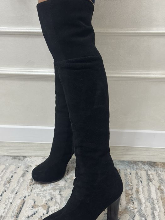 длинные ботинки натуральное  замж