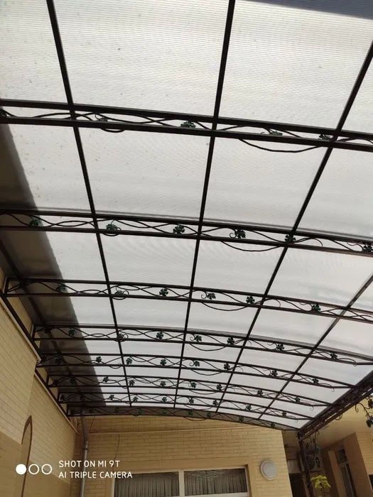 навесы козырьки решетки