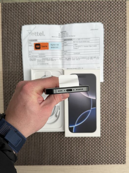 ЛИЗИНГ*64лв/м iPhone 16 pro*Black Titanium айфон 16 про черен