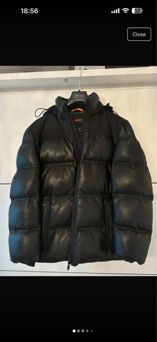 Vand Geaca puf Boss din piele