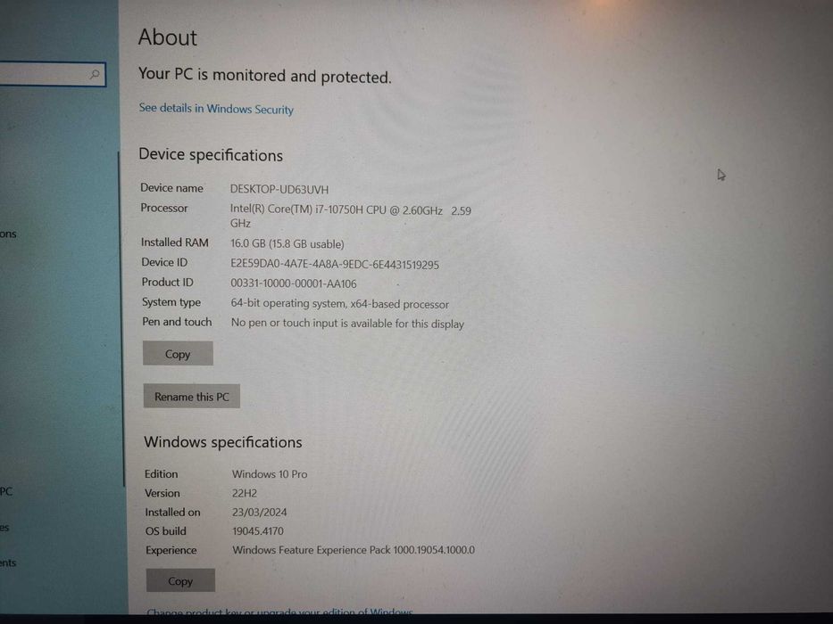 Vand Laptop HP Pavilion Gaming 16-a0033nq