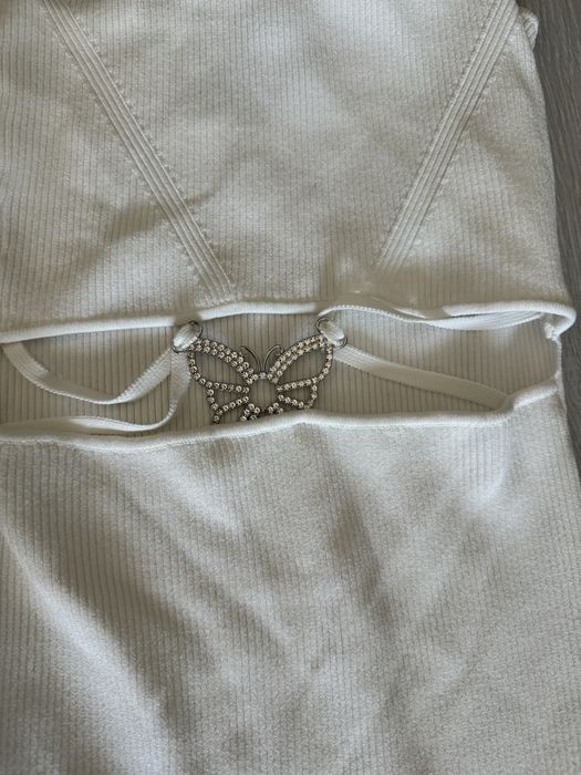 Rochia mini alba BERSHKA marimeaXS