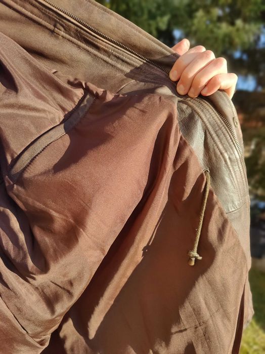 Geaca piele naturala vitel barbati Maro 2XL - XXL -3XL-4XL 56-58  NOUA
