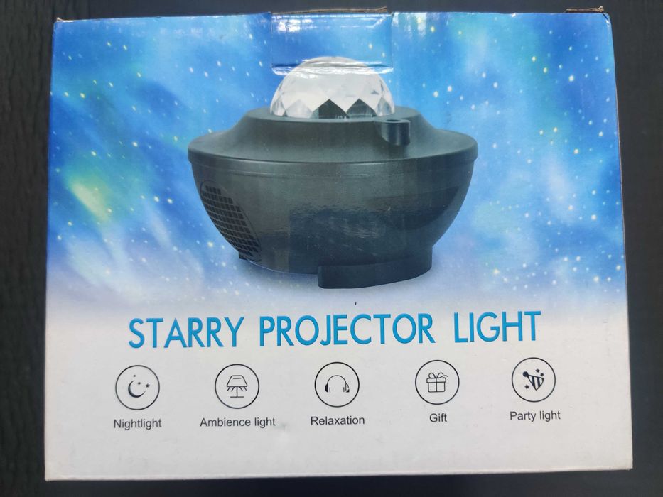 Звезден прожектор, амбиентна светлина с БТ колонка