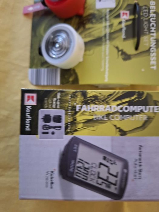 Computer Bicicleta wireless  si  set de lumini pentru bicicletă