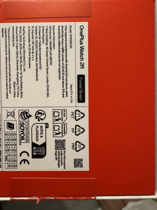 OnePlus Watch 2R verde – nou, sigilat, compatibil Android și iOS