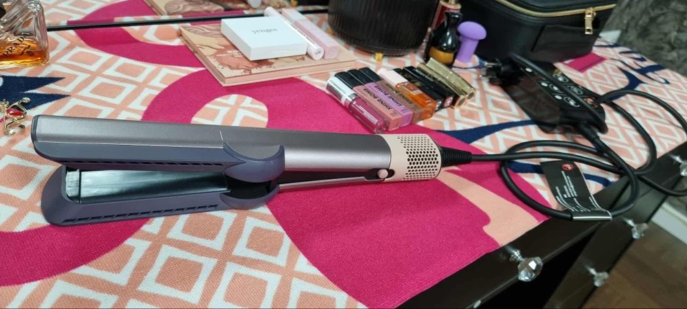 Сешоар-преса за коса Dyson - Airstrait, Jasper Plum, Limited edition