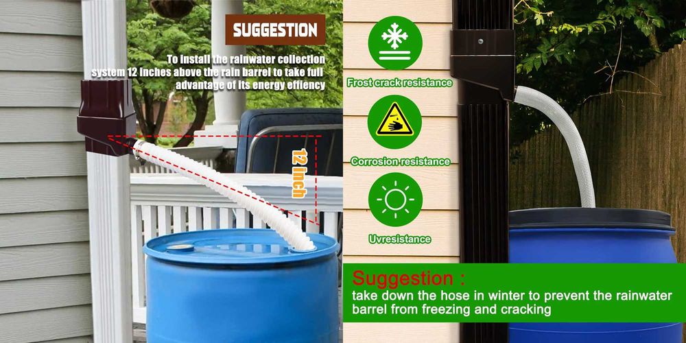 Sistem de redirectionare/colectare apa de ploaie. Maro Nou!