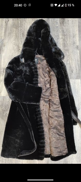 Шуба (мутон+норка)
