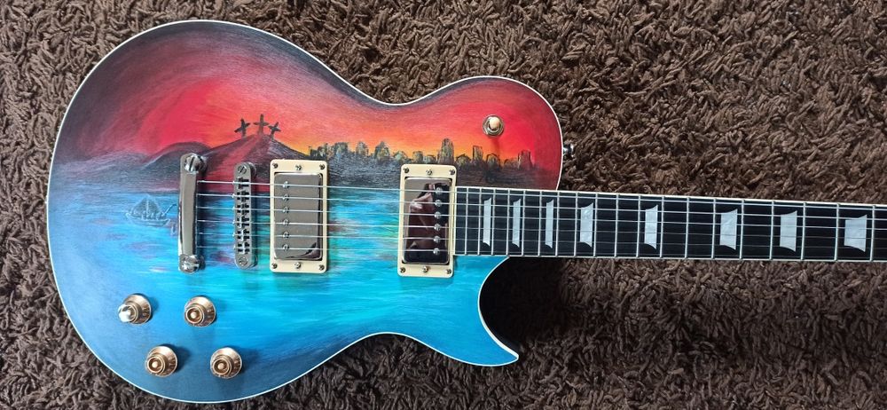 Chitara Electrica Unicat Handmade Painted