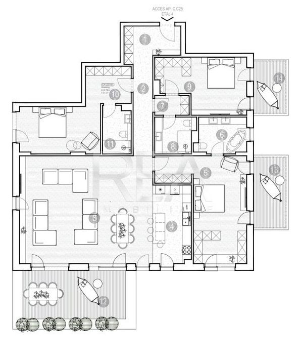 Apartament 4 camere , Green Lake, Grivita — fotografia 1