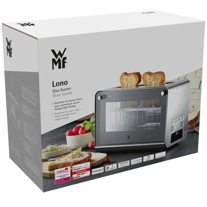 Топовый Тостер со стеклянными стенками WMF LONO с Автоцентрированием