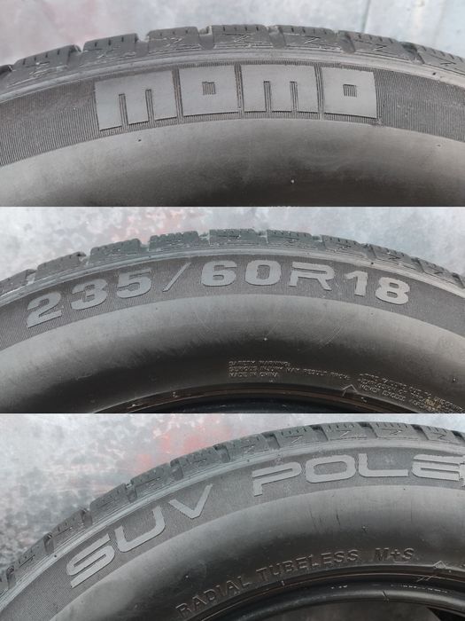 1брой зимна гума 235/60/18 Momo SUV
dot21
6.6mm
Добро състояние на гум