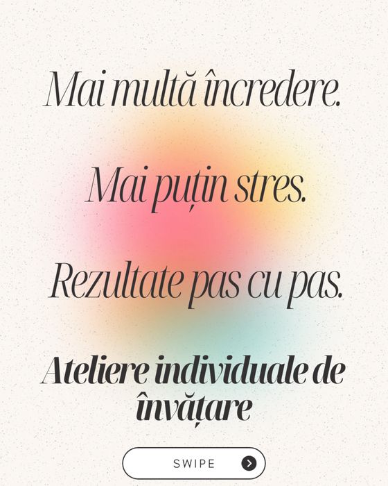 Ateliere individuale de invatare