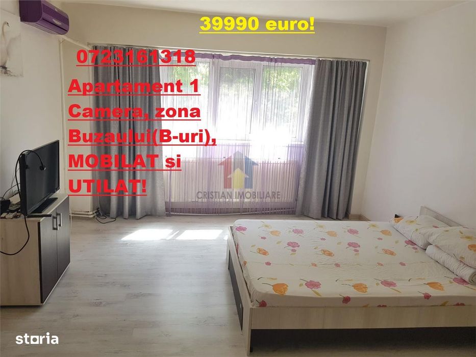 Vezi Video! MOBILAT si UTILAT! Ap 1 Camera, zona Buzaului( B uri) — fotografia 1