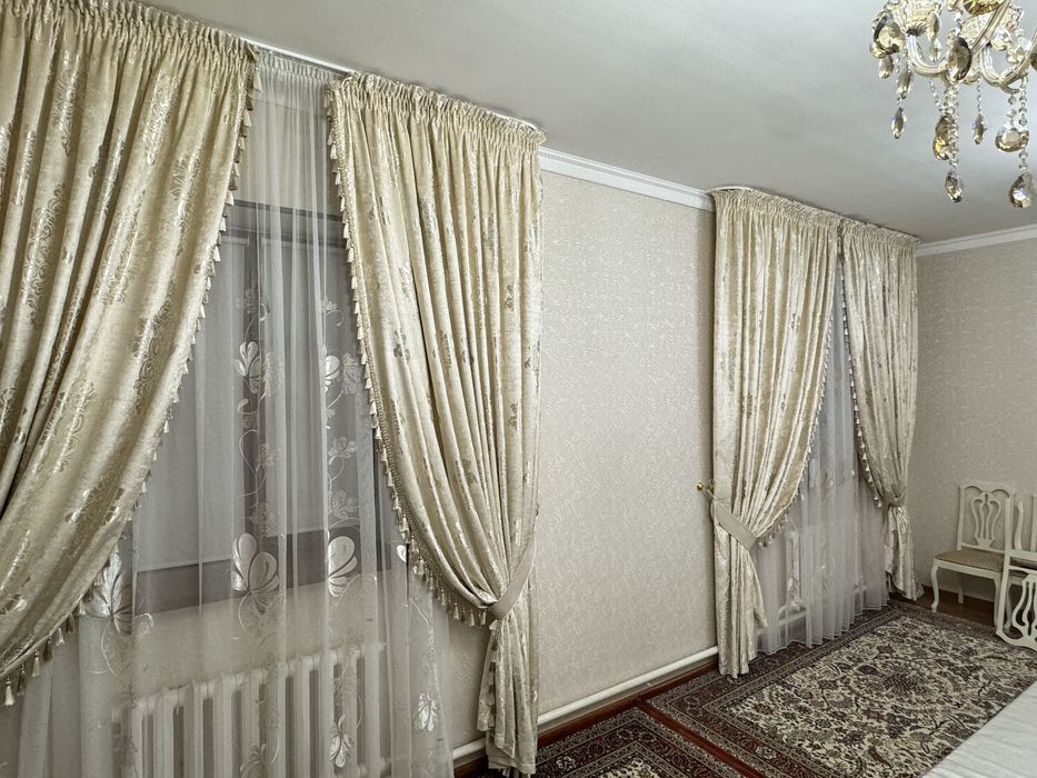 Комплект штор с тюлью