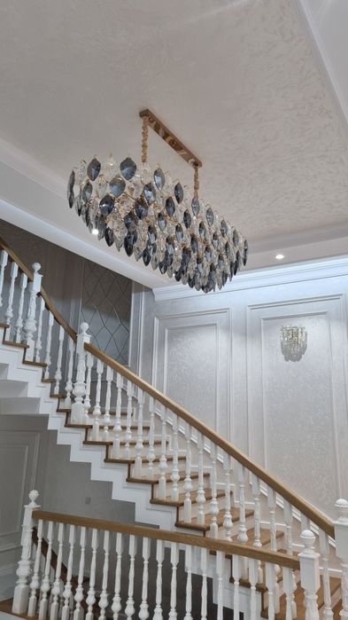 устанофка люстра