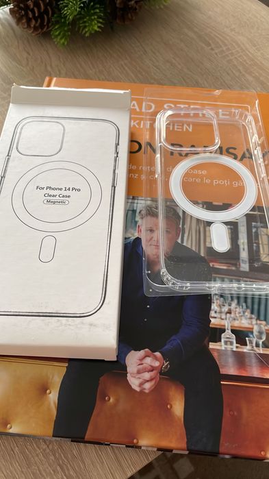 Husa Magsafe ClearCase iPhone 11 12 13 14 15 16 17 Pro și Pro Max