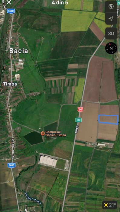 Parcele de teren in Bacia 1350mp