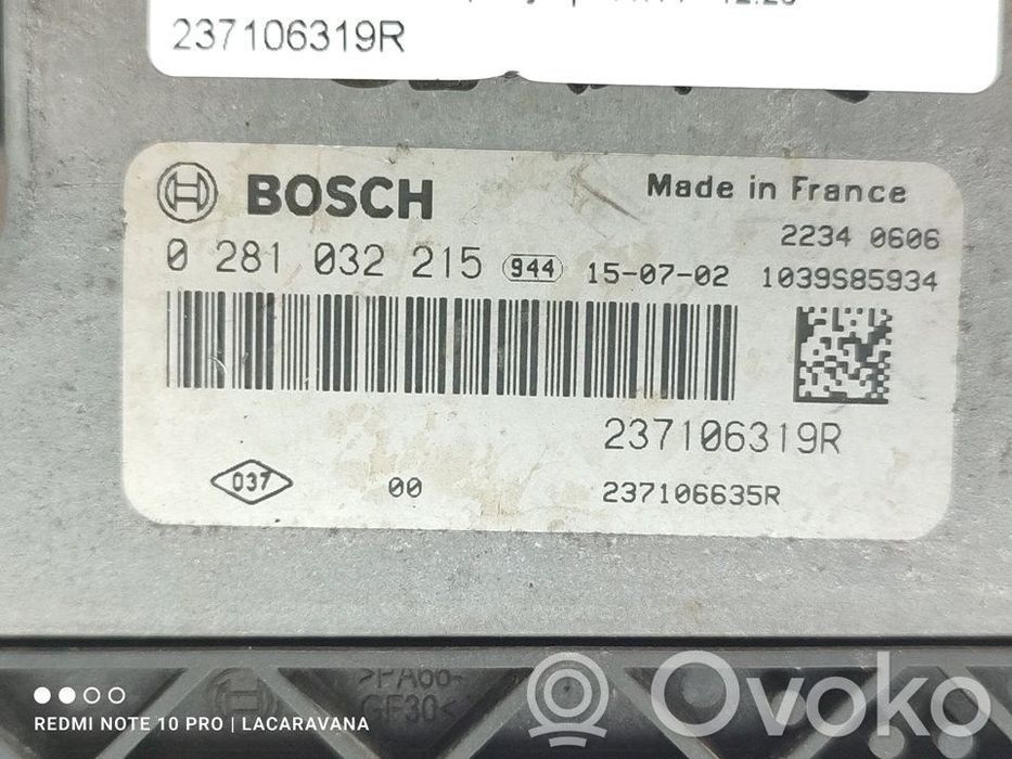 ECU Dacia Dockker, immo off