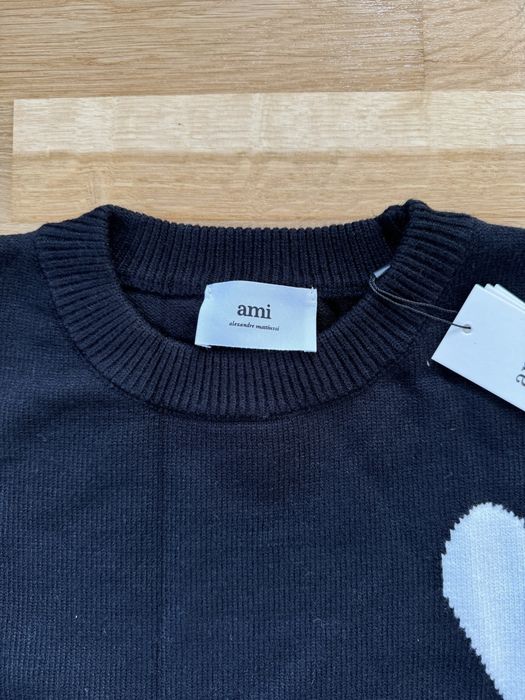 Pulover Ami Paris Negru / Alb