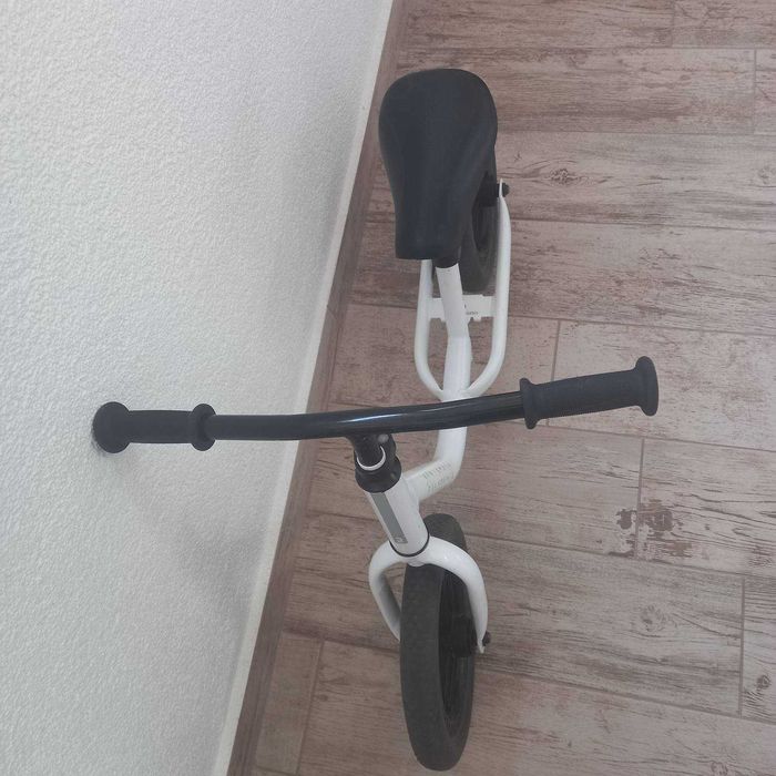 Детски велосипед без педали B TWIN , 10 инча, бяло/ черно