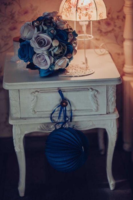Vând buchet de mireasă din flori de hârtie
