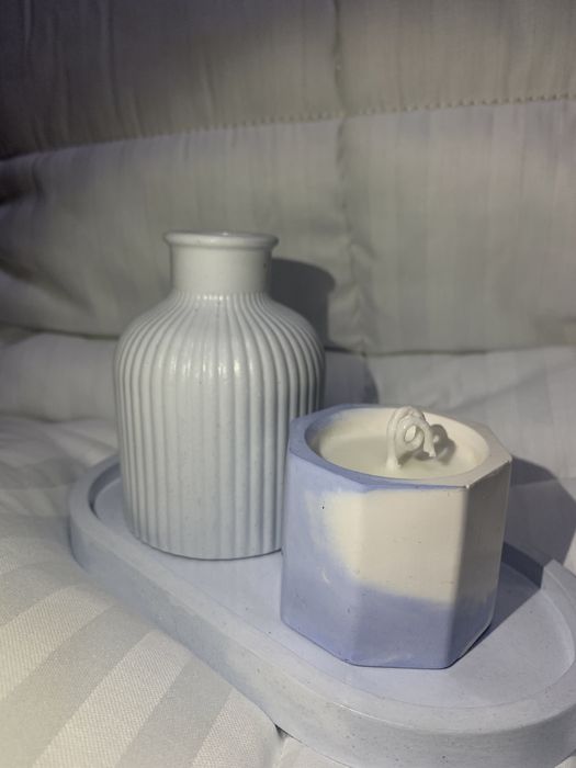 Гипсовые изделия и свечи ручной работы (бокс)